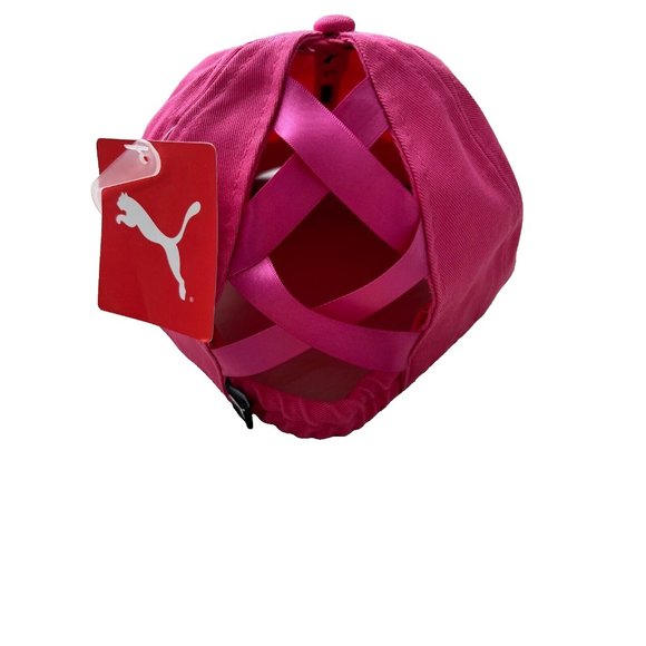 Puma Criss Cross Back Ponytail Cap Hat Pink ( O/S ) - Picture 3 of 3